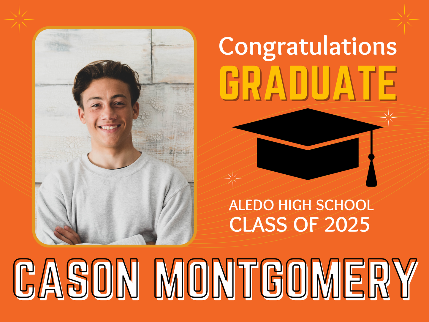 Congratulations Graduate! Yard Sign