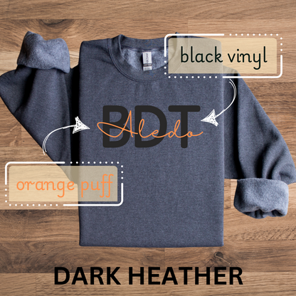 Aledo BDT Black Vinyl + Puff Print Sweatshirt