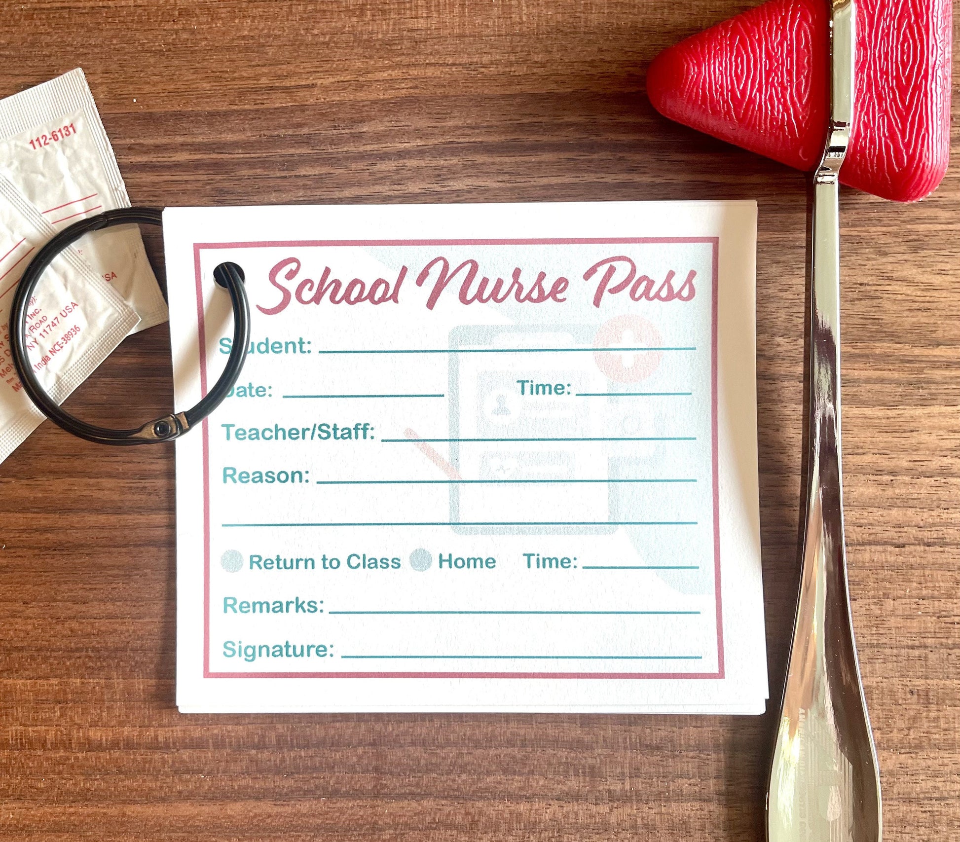 School Nurse Passes, Cute Hall Pass, Teaching Gifts, Teacher Appreciation, Gift for Teacher, Teacher Gift, Nurse Gift, Cute School Gift