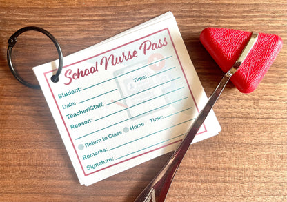 School Nurse Passes, Cute Hall Pass, Teaching Gifts, Teacher Appreciation, Gift for Teacher, Teacher Gift, Nurse Gift, Cute School Gift